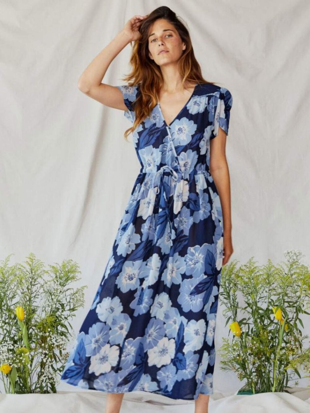 Christy Dawn Dawn Dress in Hibiscus Blue